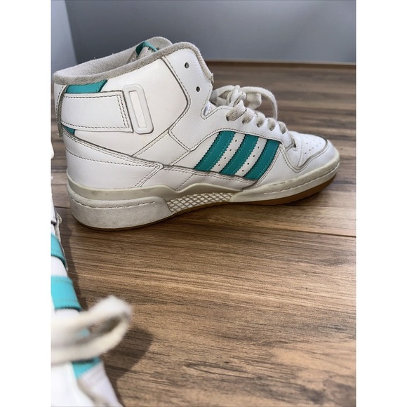 Size 9.5 - adidas Forum‎ Mid White Mint Rush W - Picture 11 of 15
